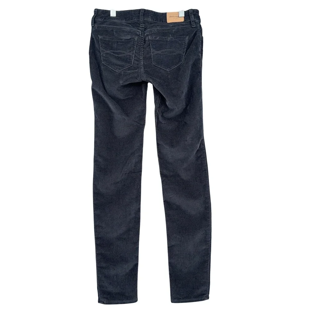 Abercrombie Kids Corduroy Pants Boys‎ 12 Slim Cotton Blend Dark Gray